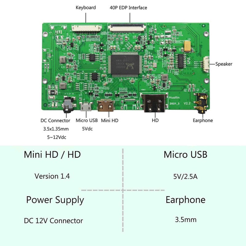 VSDISPLAY 9.7 inch 2048x1536 IPS LCD LP097QX1/ LTL097QL01/ HQ097QX1 with Controller Board fit for DIY Cabinet Monitor - Image 2